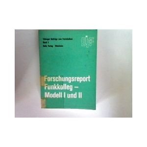 9783407138071: Forschungsreport, Funkkolleg : Modell 1 u. 2.