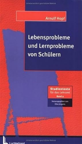 Beispielbild fr Lebensprobleme und Lernprobleme von Schlern zum Verkauf von medimops