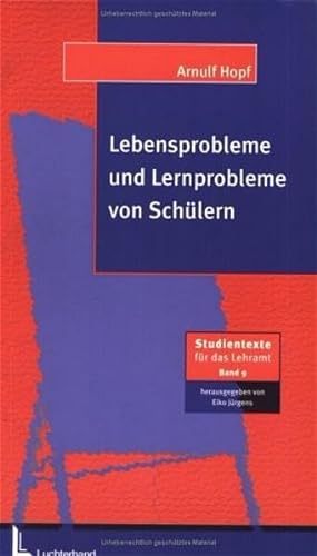 9783407252968: Lebensprobleme und Lernprobleme von Schlern.