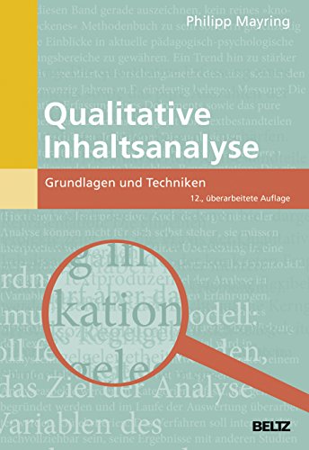 9783407257307: Qualitative Inhaltsanalyse: Grundlagen und Techniken