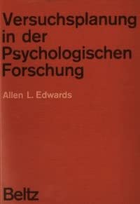 9783407280121: Versuchsplanung in der Psychologischen Forschung - Edwards, Allen Louis