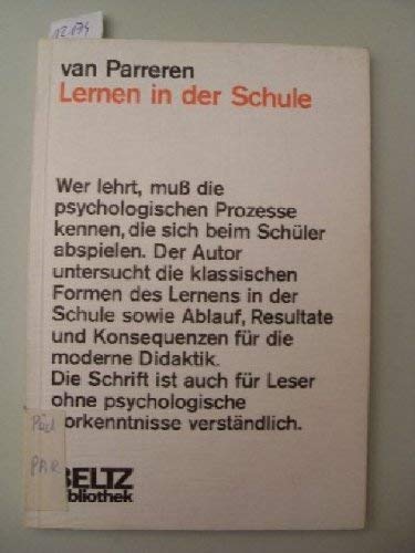 Beispielbild fr Lernen in der Schule. zum Verkauf von Grammat Antiquariat