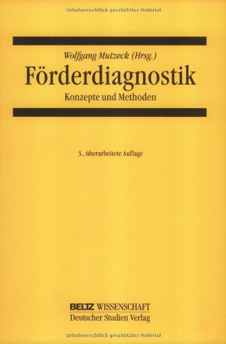 FÃ¶rderdiagnostik (9783407320025) by Mutzeck, Wolfgang
