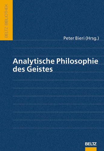 Beispielbild fr Analytische Philosophie des Geistes zum Verkauf von Fachbuch-Versandhandel