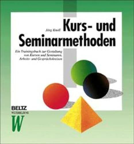 9783407363367: Kurs- und Seminarmethoden (Livre en allemand)