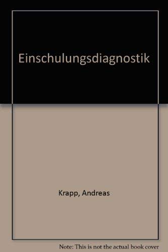 Imagen de archivo de Einschulungsdiagnostik. a la venta por Grammat Antiquariat