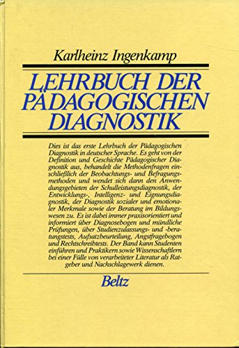 9783407541543: Lehrbuch der Pdagogischen Diagnostik