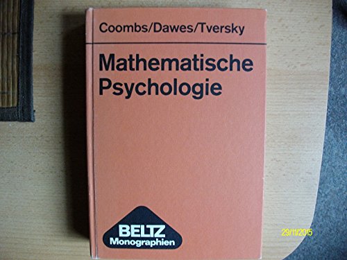 9783407545091: Mathematische Psychologie. Eine Einfhrung.