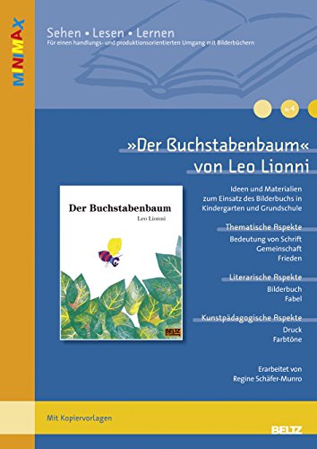 9783407627643: Der Buchstabenbaum von Leo Lionni: Ideen und Materialien zum Einsatz des Bilderbuchs in Kindergarten und Grundschule. Mit Kopiervorlagen. Lesen - Verstehen - Lernen