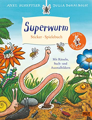 9783407757548: Superwurm. Sticker-Spielebuch: Mit Rtseln, Such- und Ausmalbildern und ber 350 Stickern