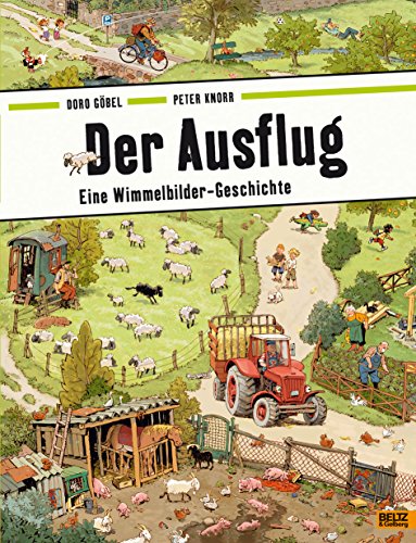 Beispielbild fr Der Ausflug: Eine Wimmelbilder-Geschichte. Vierfarbiges Papp-Bilderbuch zum Verkauf von medimops