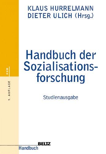 Imagen de archivo de Handbuch der Sozialisationsforschung (Beltz Handbuch) a la venta por medimops