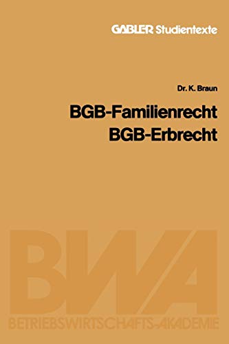 Stock image for Bgb - Familienrecht, Bgb - Erbrecht for sale by Chiron Media