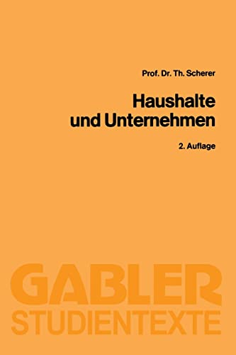 9783409021241: Haushalte und Unternehmen (German Edition)