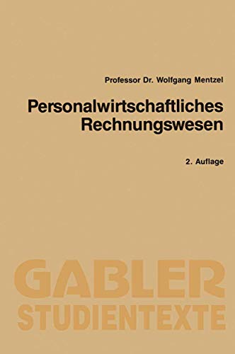 Imagen de archivo de Personalwirtschaftliches Rechnungswesen a la venta por Chiron Media