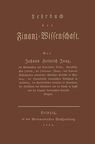 Stock image for Lehrbuch der Finanz-Wissenschaft for sale by medimops