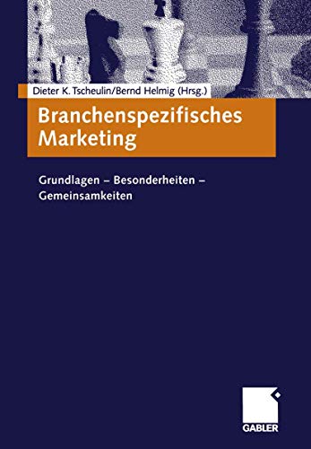 Imagen de archivo de Branchenspezifisches Marketing Grundlagen - Besonderheiten - Gemeinsamkeiten [Gebundene Ausgabe] Dienstleistungsmarketing Handelsmarketing Wirtschaftslehre Einzelne Wirtschaftszweige Branchen Wirtschaftswissenschaften Einzelne Wirtschaftszweige Branche Industriegtermarketing Marketing Marketing-Handbuch Lehrbuch Marketing-Lehrbcher Medienmarketing Dieter K. Tscheulin (Autor), Bernd Helmig (Autor) Ziel des Buches ist es, aufzuzeigen, welche Besonderheiten es in den verschiedenen Branchen bei Anwendung des Marketing-Instrumentariums zu beachten gilt. Renommierte Autoren zeigen, welche Besonderheiten es in den verschiedenen Branchen bei Anwendung des Marketing-Instrumentariums zu beachten gilt. Marketing ist zwar eine betriebliche Funktion, die in jedem Betrieb in relativ hnlicher Form durchgefhrt werden muss. Doch obwohl sich die Herausgeber als Verteter einer funktionalen Sichtweise sehen, muss dennoch beachtet werden, dass es institutionen- bzw. branchenspezifische Besonderheiten ( a la venta por BUCHSERVICE / ANTIQUARIAT Lars Lutzer