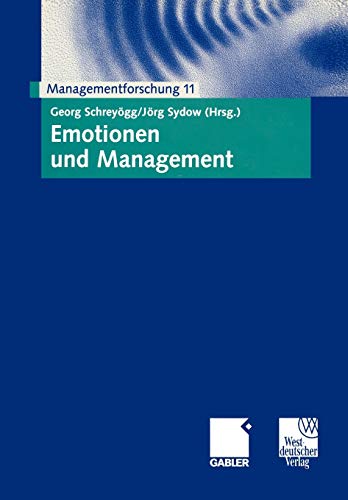 Stock image for Emotionen und Management. Managementforschung 11 for sale by medimops