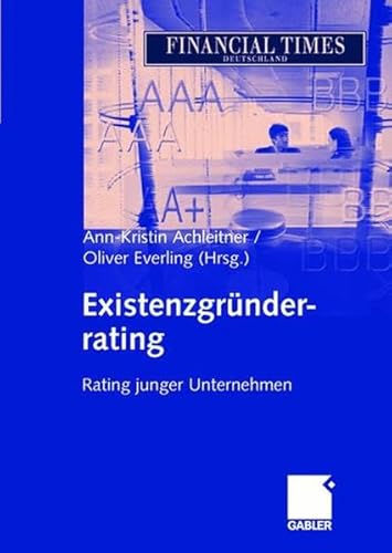 Beispielbild fr Existenzgrnderrating Rating junger Unternehmen zum Verkauf von Buchpark