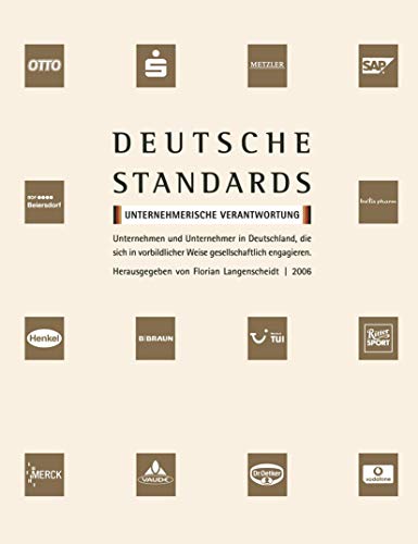 Beispielbild fr Deutsche Standards / Unternehmerische Verantwortung zum Verkauf von medimops