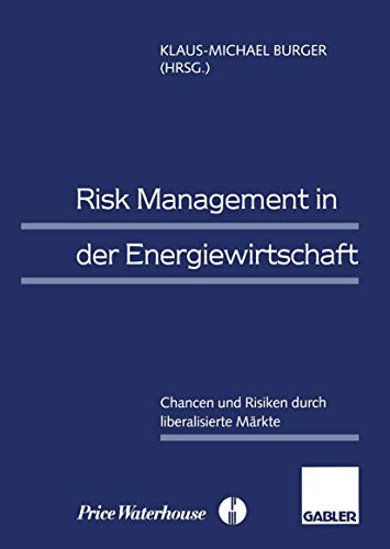 Imagen de archivo de Risk Management in der Energiewirtschaft: Chancen und Risiken durch liberalisierte Mrkte a la venta por Buchmarie
