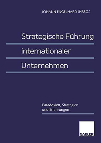 Stock image for Strategische Fuhrung internationaler Unternehmen for sale by Chiron Media