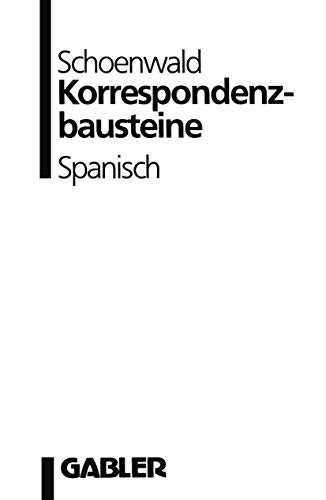 9783409197120: Korrespondenzbausteine Spanisch