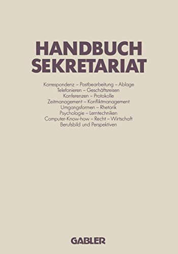 Immagine dell'editore per Handbuch Sekretariat venduto da Hamelyn