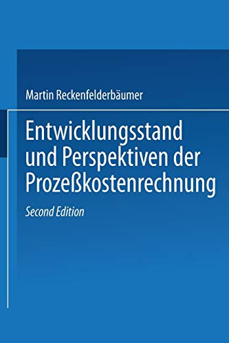 9783409221405: Entwicklungsstand und Perspektiven der Prozekostenrechnung (krp-Edition)
