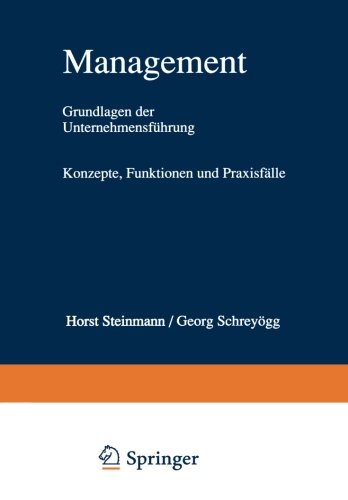 9783409233125: Management: Grundlagen der Unternehmensfhrung Konzepte, Funktionen und Praxisflle (German Edition)