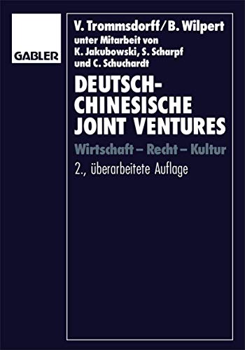 Beispielbild fr Deutsch-chinesische Joint Ventures : Wirtschaft  Recht  Kultur zum Verkauf von Buchpark