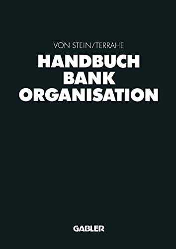 Stock image for Handbuch Bankorganisation for sale by medimops