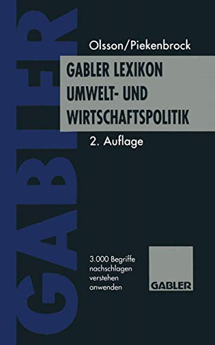 Stock image for Gabler Lexikon Umwelt- und Wirtschaftspolitik for sale by Buchpark