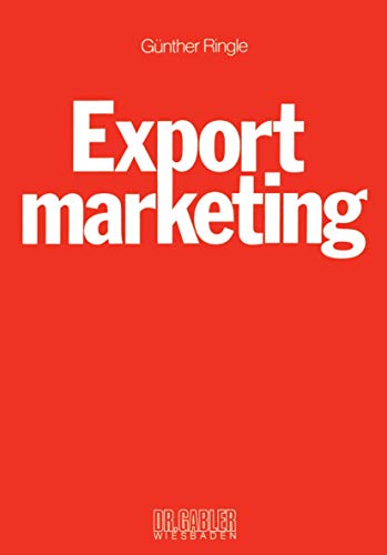 Exportmarketing (German Edition) (9783409305211) by Ringle, GÃ¼nther