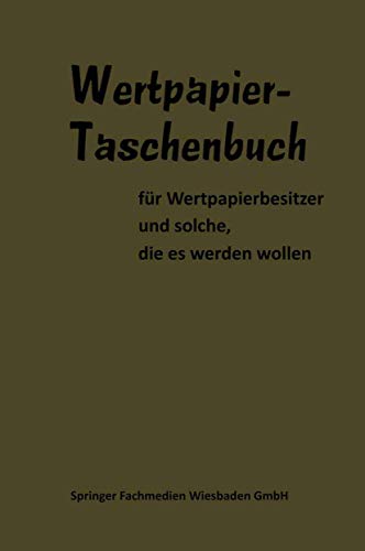 9783409479073: Wertpapier Taschenbuch