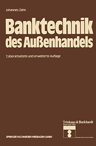 9783409490313: Banktechnik des Auenhandels (Die Bankgeschfte, 4) (German Edition)