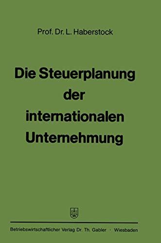 Beispielbild fr Die Steuerplanung der internationalen Unternehmung zum Verkauf von Blackwell's