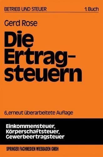 Stock image for Die Ertragsteuern for sale by medimops