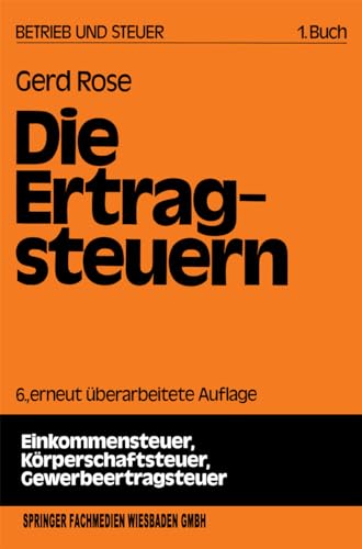 9783409501262: Die Ertragsteuern