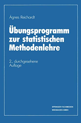 Stock image for Ubungsprogramm zur statistischen Methodenlehre for sale by Chiron Media