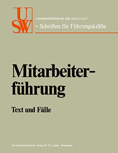 Beispielbild fr Mitarbeiterfhrung. Text und Flle zum Verkauf von medimops