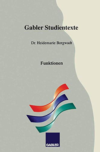 9783409921978: Funktionen (Gabler-Studientexte) (German Edition)