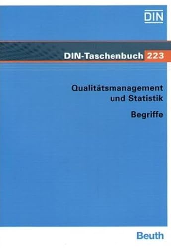 QualitÃ¤tsmanagement und Statistik. Begriffe. Normen. (9783410151364) by DIN