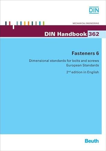 9783410228271: Fasteners 6: Dimensional standards for bolts and screws European Standards