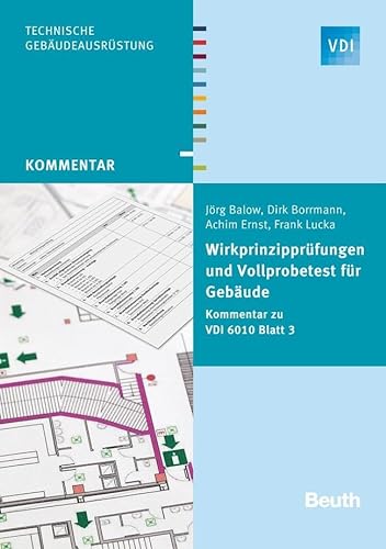 9783410247661: Wirkprinzipprfungen und Vollprobetest fr Gebude: Kommentar zu VDI 6010 Blatt 3