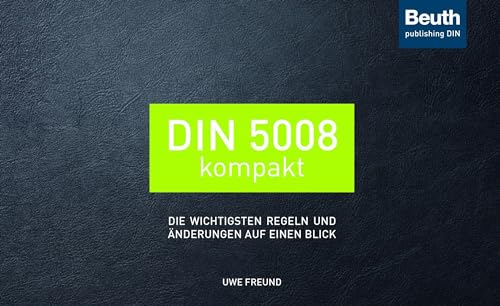 Imagen de archivo de DIN 5008 kompakt -Language: german a la venta por GreatBookPrices