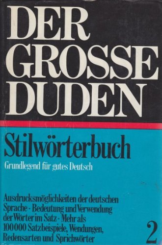 Imagen de archivo de Duden Stilwoerterbuch (Duden 2) a la venta por WorldofBooks