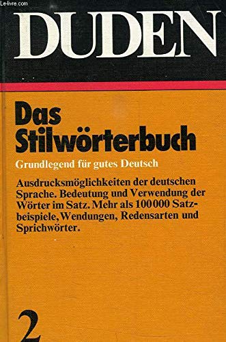 Stock image for Duden Stilwoerterbuch for sale by Better World Books