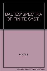 9783411014910: BALTES*SPECTRA OF FINITE SYST.,