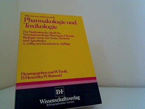 9783411016600: Allgemeine und spezielle Pharmakologie und Toxikologie